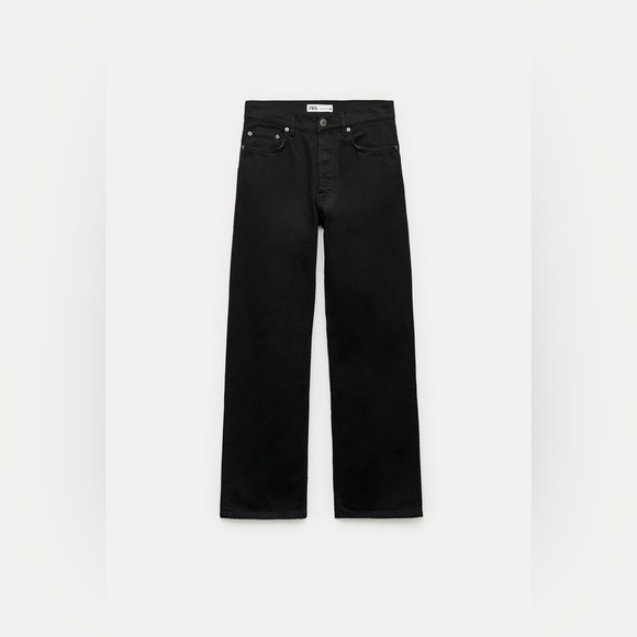 NWT Zara HIGH-WAISTED RELAXED ZW JEANS Size 27 or Size 4 - Picture 2 of 11